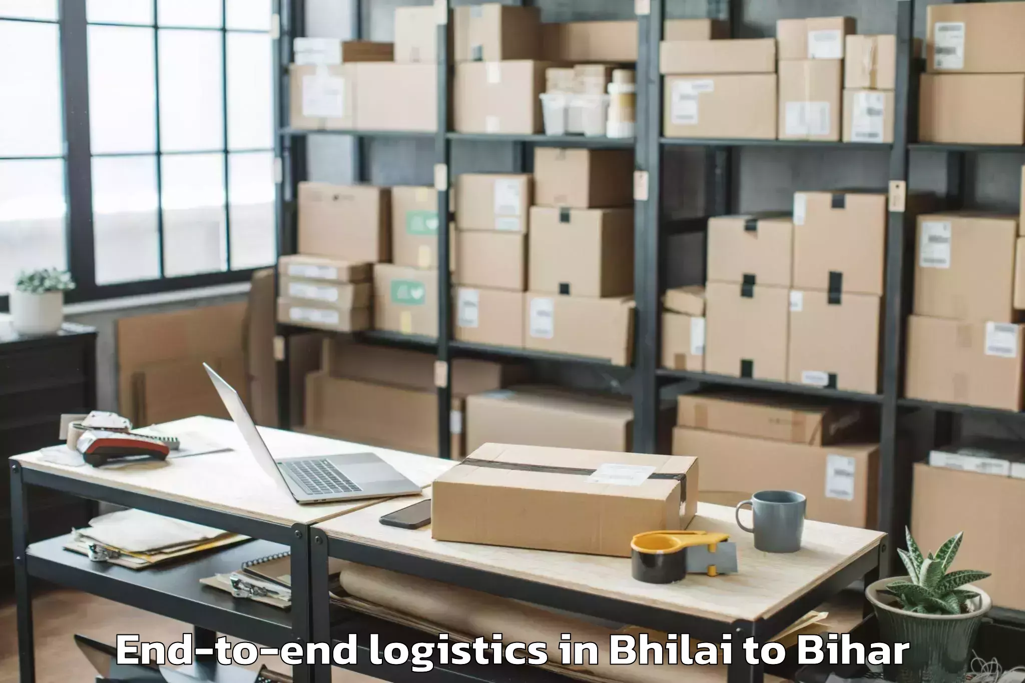 Professional Bhilai to Mahnar Bazar End To End Logistics